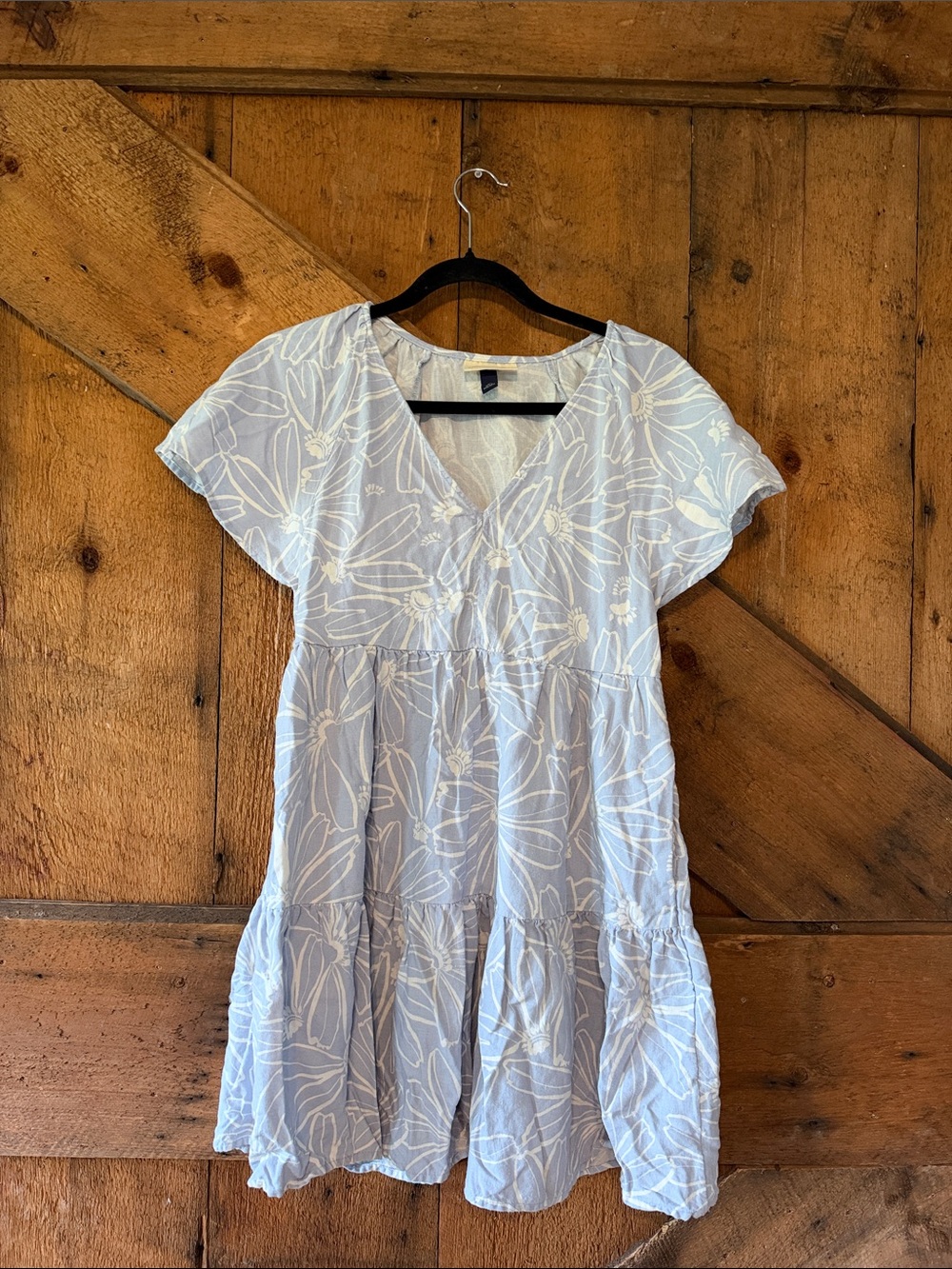 Universal Thread Light Blue Floral Mini Dress